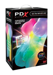 Pdx Elite Go-Go Bator Led Mega Rechargeable Masturbator - Pussy/Ass - Multicolor