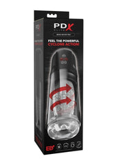 Pdx Elite Rechargeable Mega-Bator Pro Masturbator - Black/Clear