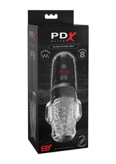 Pdx Elite Ultra Milker Pro Rechargeable Masturbator - Black/Clear