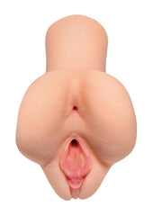 Pdx Extreme Wet Pussies Pick Your Pleasure Control Freak Self Lubricating Vibrating Stroker with Remote - Pussy/Ass - Vanilla