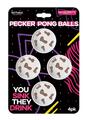Pecker Beer Pong Balls - 4 Per Pack