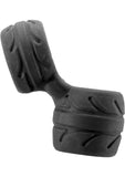 Perfect Fit Cock and Ball Ring + Stretcher Silaskin - Black