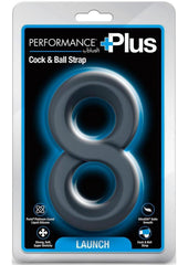 Performance Plus Launch Silicone Cock and Ball Strap - Black