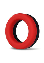 Performance Plus Takeoff Silicone Cock Ring - Black/Red