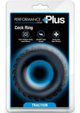 Performance Plus Traction Silicone Cock Ring - Black