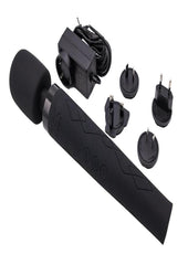Pixey Deluxe Rechargeable Silicone Massager - Medium - Black Velvet