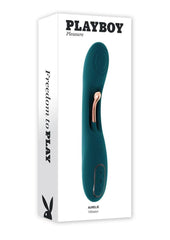 Playboy Aurelie Rechargeable Silicone G-Spot Vibrator - Green