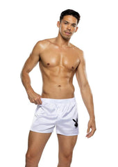 Playboy Burnout Bunny Boxer Briefs - 1xlarge - White - XLarge