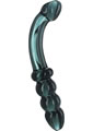 Prisms Hamsa G-Spot Glass Wand - Smoky Jade