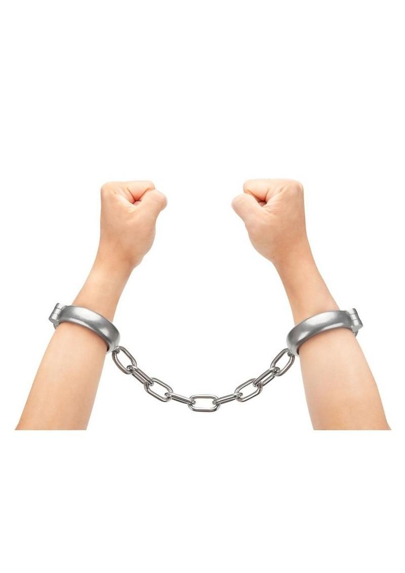 Prowler Red Heavy Duty Metal Handcuffs - Stainless – CD Universe