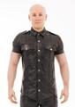 Prowler Red Leather Punch Hole Shirt