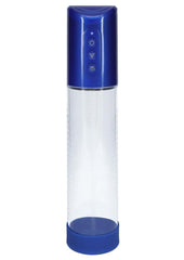 Pumped Hyperpump 3 Function Automatic Rechargeable Penis Pump - Metallic - Blue