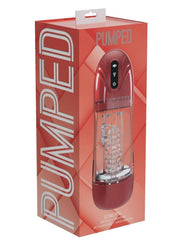Pumped Sonicpull 10 Function Multimedia Enhanced Masturbator - Metallic - Red