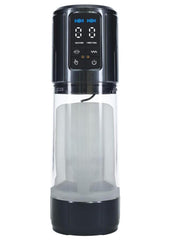 Pumped Ultralift 10 Function Rechargeable Masturbator - Grey/Gun Metal