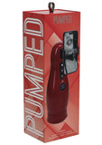 Pumped Virtuo 10 Function Suction Vibration Phone Attachment Rechargeable Masturbator - Metallic - Red