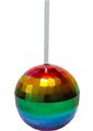 Rainbow Disco Ball Cup