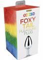 Rainbow Foxy Tail Pleasure Stainless Steel Plug