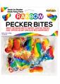 Rainbow Pecker Bites Hard Candy Fruit Flavor 16 Wrapped