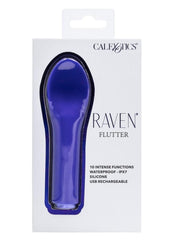 Raven Flutter Rechargeable Silicone Vibrator - Purple