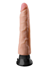 Real Feel Deluxe No. 3 Wallbanger Vibrating Dildo - Flesh/Vanilla - 7in