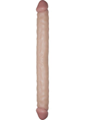 Real Skin All American Whoppers Double Dildo Dildo - Flesh/Vanilla - 13in