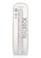 Realrock Crystal Clear Double Dong - Clear - 18in