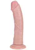 Realrock Vibrating and Rotating Cock Regular Curved - Vanilla - 8in