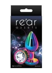 Rear Assets Multicolor Anal Plug - Clear - Medium/Small