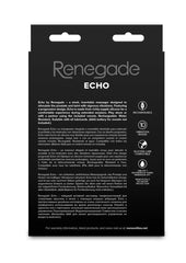 Renegade Echo Rechargeable Silicone Prostate Massager with Remote Control