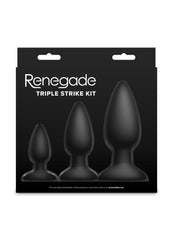 Renegade Triple Strike Silicone Anal Plug Kit