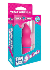 Rock Candy Fun Size Swirls Bullet Vibrator - Pink - Small