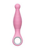 Rock Candy Sweet Cheeks Rechargeable Silicone Anal Vibrator - Gray/Pink