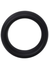 Rock Solid The Silicone Collar Cock Ring - Black - Small