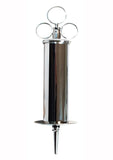 Rouge Stainless Steel Enema Syringe - Metal/Silver