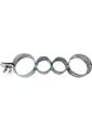 Rouge Stainless Steel Wrist and Ankle Binder - Metal/Silver
