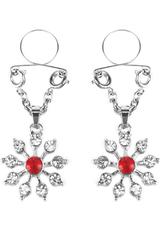 Ruby and Diamond Star Nipple Jewelry