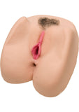 Sasha Grey Ultraskyn Deep Penetration Vibrating Masturbator with Bullet - Pussy and Butt - Flesh/Vanilla