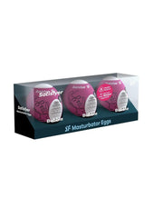 Satisfyer Masturbator Egg 3 Pack Set (Bubble - Purple