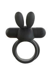 Screaming O Ohare XL Rechargeable Silicone Vibrating Cock Ring - Black - XLarge
