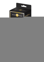 Secret Kisses 7.5 Handblown Double Ended Dildo - Black/Gold