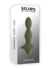 Selopa Rocket Plug Rechargeable Silicone Anal Plug - Green