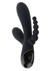 Selopa Triple Aces Rechargeable Silicone Triple Vibrator - Black