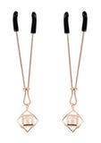 Sex and Mischief Brat Pearl Nipple Jewelry - Rose Gold/White