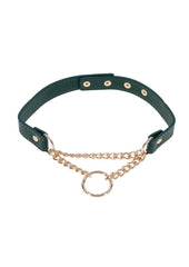 Sex and Mischief Indica Day Collar - Gold/Green