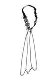 Sex and Mischief Lace Collar with Nipple Ties - Black