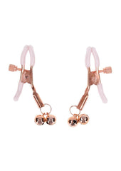 Sex and Mischief Peaches N Creame Bell Nipple Clamps - Rose Gold