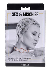 Sex and Mischief Peaches 'N Creame Ring Day Collar - Rose Gold