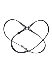 Sex and Mischief Shadow Body Harness - Black/Silver