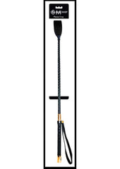 Sex and Mischief Vegan Leather Please Crop - Black