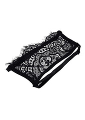 Sex and Mischief Veiled Vision Lace Blindfold - Black